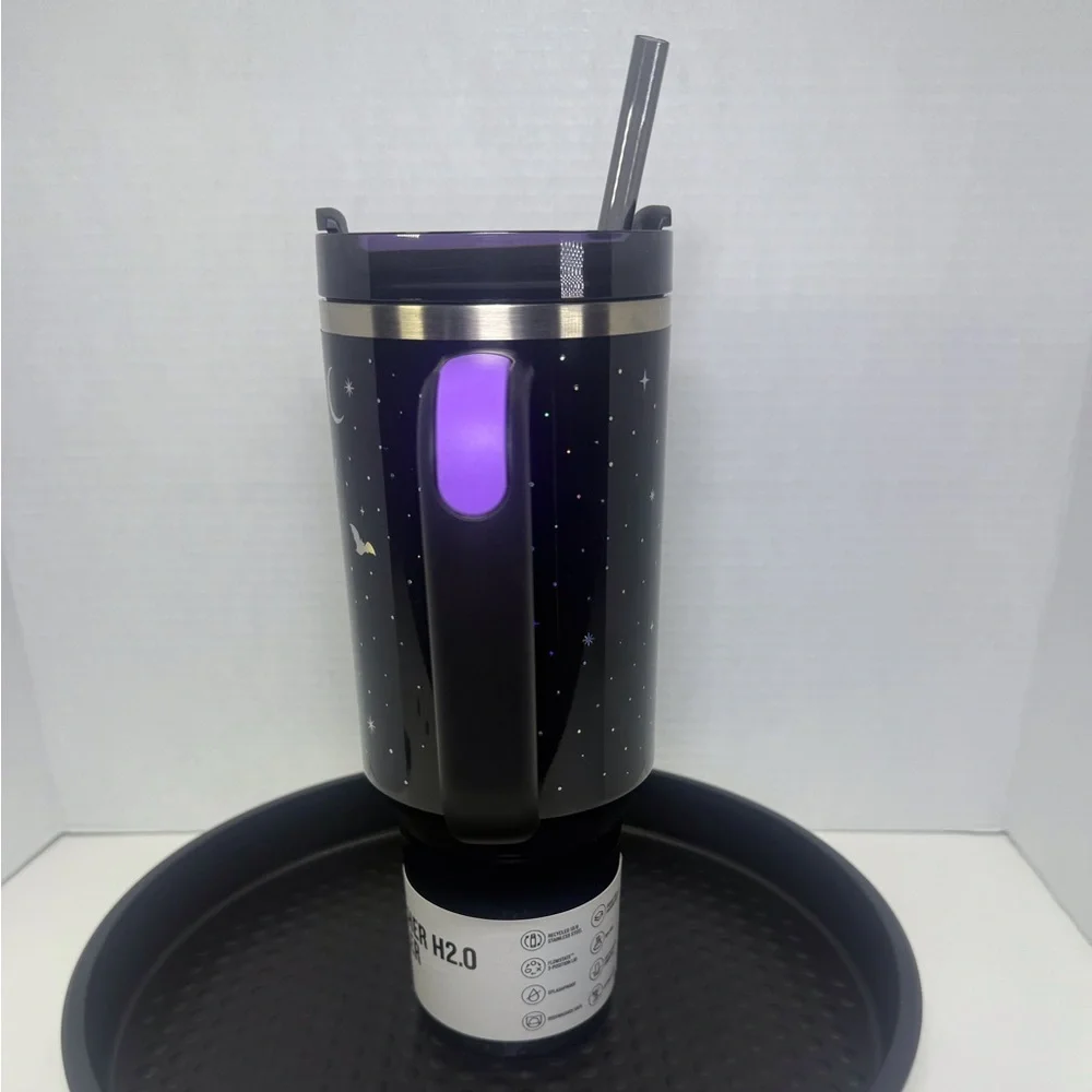 Stanley Halloween 40 Oz H2.0 Flowstate Quench Tumbler Spellcast Black Purple - Picture 4 of 8